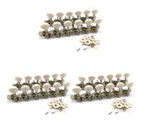 Kznifmk 3X Picchetti di Regolazione Chitarra Acustica 12 Corde Testa Macchina Cromata 6L 6R Parti Accessori Strumenti per Chitarra Acustica