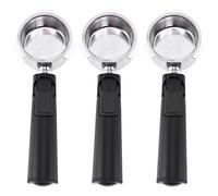 Kznifmk 3X Portafiltro per Caffè Fondo Nel Acciaio Inossidabile Da 51 mm per Macchina Da Caffè Professionale