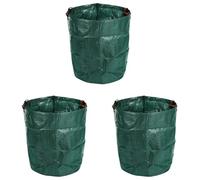 Kznifmk 3X Sacco per Rifiuti da Giardino da 270 Litri Grande Sacco Impermeabile Resistente Riutilizzabile Riutilizzabile