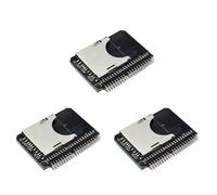 Kznifmk 3X Scheda Convertitore SD a 2,5 Pollici IDE 44 Pin Adattatore di Scheda SD IDE Scheda Adattatore di Archiviazione InteGed SSD Scheda di Estensione IDE