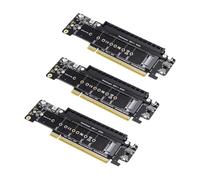 Kznifmk 3X Scheda di Estensione Splitter Canali PCIE 4.0 8+4+4Hyper Ultra Quad VROC M.2 Scheda di Estensione della Porta NVMe