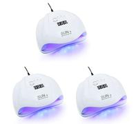 Kznifmk 3X Sun X 54 W Nail Gel Essiccatore Macchina Uv Led Lampada per Nail Dryer Professionale White Light Polish Macchina Fast Essiccatore Nail Art Tools Eu Plug