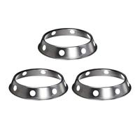 Kznifmk 3X Wok Universale Supporto per Rack Supporto per Wok/Fondo Tondo Metallico Dimensione Universale per Padelle per Fornelli un Gas