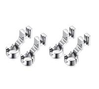 Kznifmk 4 Pezzi di Piedino per Righello Un Gambo Basso per Trapuntatura Un Movimento Libero Righelli Spessi 1/4 di Pollice, Piedino per Trapuntatura Righello Compatibile con Singer