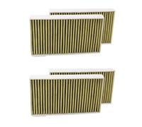 Kznifmk 4 Pezzi Modello 3 Sostituzione del Filtro Aria Condizionata per Modello 3 Y con Filtro Aria Auto Carbonio Attivo