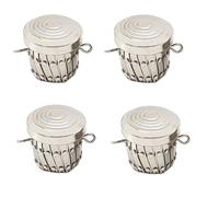 Kznifmk 4 x Finitura Rotonda Materiale per Telaio Borsa Pezzi per Penna Borsa Frizione per Telaio Chiusura Cilindro Pezzi Accessori per Borsa ()