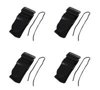 Kznifmk 4 x Tracolla regolabile per chitarra acustica elettrica, 132 x 6 cm, colore: Nero