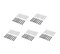 Kznifmk 40 pezzi M2,5 x 32 mm, pick-up per chitarra elettrica di Humbucker, regolazione 'altezza vite e molla, passo 0,4 mm, colore: nero