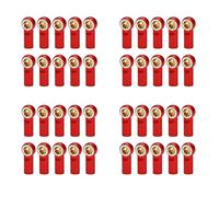 Kznifmk 40 Pezzi M3 Giunto a sfera Collegamento Barra Asta Guarnizioni Testa Sfera Bielletta Sterzo per 1/10 Rc Camion Auto Camion Rosso