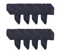 Kznifmk 40 Pezzi Recinzione da Giardino Imitazione Pietra Pianta Supporto Paletto Esterno Paesaggio Bordo