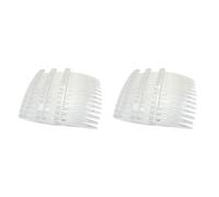 Kznifmk 40 x mollette per capelli in plastica trasparente a colori, 70 x 40 mm per pettini laterali