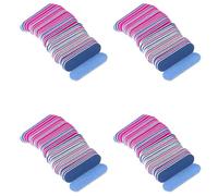 Kznifmk 400PZ per Unghie Double Color Wooden Mini Buffer Sanding 180/240 Strumenti Monouso per Manicure