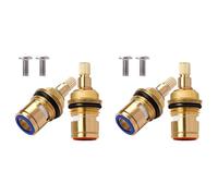 Kznifmk 4PCS Ottone Ceramica Asta Ceramica Disco Cartuccia Cartuccia Cartuccia Sostituzione Riparazione Parti di Ricambio