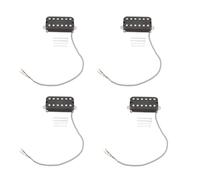 Kznifmk 4X Chitarra Elettrica Humbucker Pick-Up Collo Alnico V Pick-Up Nero