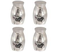 Kznifmk 4X Cremation Urne, Ceneri Conserve, Memoriale Mini Urn Urna Funebre