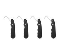 Kznifmk 4X Pratica Universale per Rullo Figura con Gancio Esteso Estrattore di Hockey su Ghiaccio Maniglia Portatile Tenditore di Pizzo Patino