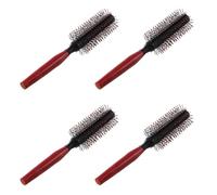 Kznifmk 4X Professionale Ondulato Ricci Capelli Pettine Pettine Cura dei Capelli Pin Cuscino Rullo Pettine Rotondo