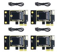 Kznifmk 4X Scheda Adattatore di Scheda di Rete NGFF M.2 a PCIE Supporta Schede di Rete 7260 8265 1650 1675X AX200 AX210