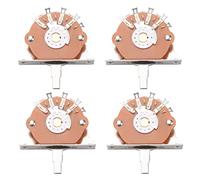 Kznifmk 4X Selettore Interruttore Leva A 5 Vie Nero per FD Sostituzione Parti di Chitarra Elettrica