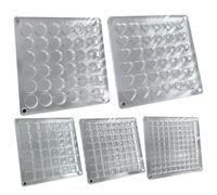 Kznifmk 5 Pezzi di Conchiglie Espositive con Perline di Diamanti, Pietre Preziose, Contenitori per Espositori, Griglie In Acrilico Trasparente