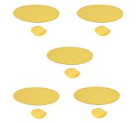 Kznifmk 5 x Ventilatore rotondo pieghevole rosa giallo