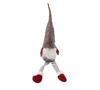 Kznifmk 50 Cm Natale Vecchio Uomo senza Supporto Bambola Festival Cena dell'anno Decorazioni Di Festa Di Natale per Bambini Regali Di Natale Giocattolo (Grigio)