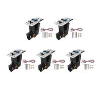 Kznifmk 5X Acceptor di Monete Elettronico Rotolare Giù 4P Porta SeLettore di Monete Elettronica Distributore Automatico Riacquisto di Banconote Arcade