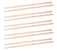 Kznifmk 5X Coppia di 5A Maple Legno Bacchette Stick per Drum Set Leggero Professionale