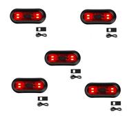 Kznifmk 5X Luce del Casco a LED, Fuoco di Freno per Casco Moto, Luce di Avvertimento di Sicurezza Rosso Posteriore Della Bicicletta Ricaricabile per la Guida di Notte