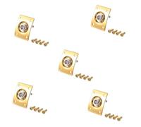 Kznifmk 5X Piastra di Presa di Stile Quadrato Presa per Chitarra Basso Presa di Uscita Ingresso 1/4 per Parte di Chitarra Elettrica e Accessori