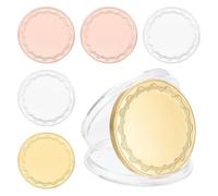 Kznifmk 6 Monete Vergini da Incidere Monete Vergini da 40 mm, Incisione a Monete Sfida Personalizzate, Dischi in Metallo Misti