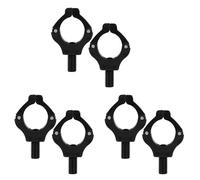 Kznifmk 6 pezzi clip esteriori bastoni durevoli accessorio resto nylon rack pratico carpa magnete stand canna da pesca maniglia pinza supporto per pod