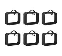 Kznifmk 6 x borsa da viaggio trasparente per cosmetici, cosmetici, cosmetici, cosmetici, cosmetici, cosmetici, borsa per il lavaggio