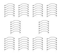 Kznifmk 60 Pezzi 6 Pollici Cavi Patch Chitarra, Effetto Pedale Chitarra Nero, 1/4 Pollice Patch Chitarra Ad Angolo Retto