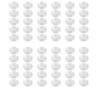 Kznifmk 60 pezzi rotondo trasparente in plastica, scatola d'angolo, 38 mm