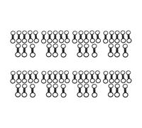 Kznifmk 64 Pezzi Immersione Subacquea Immersione Subacquea In Silicone Subacquea Maschera Cinghia Guardiano Titolare Clip di Ritenuta Attacco Velocità Pezzo di Ricambio Accessori Nero