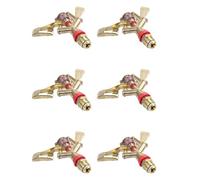 Kznifmk 6X Caldo 1/2 Pollice Doppio Connettore in Lega di 360 Gradi Girare Ugello Spruzzatore Braccio bilanciere Giardino