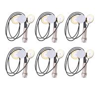 Kznifmk 6X Contatto Piezo Microfono 3 Trasduttore Pickups con Presa Pin Estremita per Kalimba