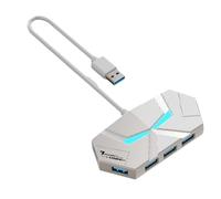 Kznifmk 7 Porte USB 3.0 Tipo C HUB Expander 5 Gbit/S Ad Alta Velocità OTG Adattatore Docking Station per Computer Portatile Disco Rigido Mouse Tastiera A