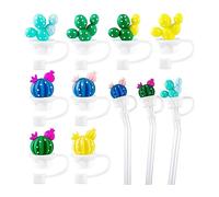 Kznifmk 8 Pezzi di Pipette Riutilizzabili Copri Pipette Colorate A Prova di Polvere Set di Punte per Cannucce per Cannucce per Tazze