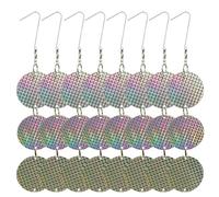 Kznifmk 8 Pezzi/Set Dischi Repellenti per Uccelli Dispositivo di Sospensione Riflettente per Allontanare Uccelli come Uccelli in Legno per Piccioni Uccelli in Legno