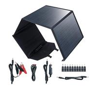 Kznifmk 80W Pannello Solare Portatile Caricatore Pieghevole Borsa Alimentazione Esterna per il Campeggio