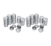 Kznifmk 80x Lattine Di Alluminio Rotonde Con Chiusura A Vite - Lattina Di Alluminio Con Coperchio A Vite