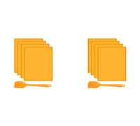 Kznifmk 8PZ Silicone Disidratatore Fogli Disidratatore con Bordo per Frutta Pelle Frutta Carne con Raschietto