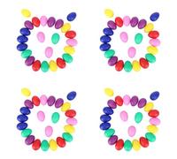 Kznifmk 96 Pezzi Egg Shaker Set Uova di Pasqua Maracas Uova Musical Eggs Uova di Plastica per Pasqua per Feste Forniture per Feste Giocattoli Musicali, 6 Colori