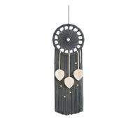 Kznifmk Acchiappasogni Boho Decorazione da parete Acchiappasogni Macramé Appendino da parete con 3 fogli intrecciati con nappe, decorazione di facile installazione, 30 x 90 cm