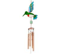 Kznifmk Acchiappasole Uccello Macchiato, Prismi di Sfera di Cristallo Uccello Ornamento Cristalli Appeso Campanelli Eolici Verdi