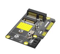 Kznifmk Adattatore 2 in 1 Msata/M.2 NGFF SSD a doppio SATA3 Adattatore M.2/MSATA a Adattatore M.2 NGFF MSATA SSD a SATA3.0 da 2,5 pollici