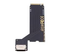 Kznifmk Adattatore host PCI-E 4.0 M.2 M-Key a Oculink SFF-8611 SFF-8612 per ThinkBook 14+ AMD8845 del 2024 per scheda grafica esterna e SSD