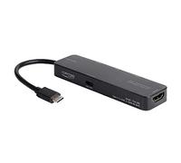 Kznifmk adattatore video HD da tipo C a convertitore da tipo C a PD docking station 5 in 1 4K USB